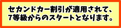 自動車保険 セカンドカー割引